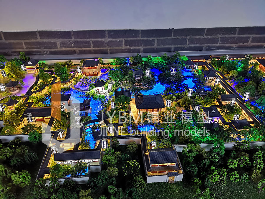 第一張蘇州拙政園沙盤模型圖片